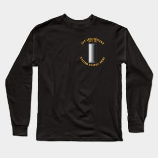 POCKET - Army - 1st Lientenant Rank - 1LT w Txt Long Sleeve T-Shirt